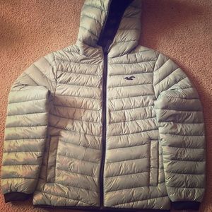 Hollister Teal Puffy Jacket